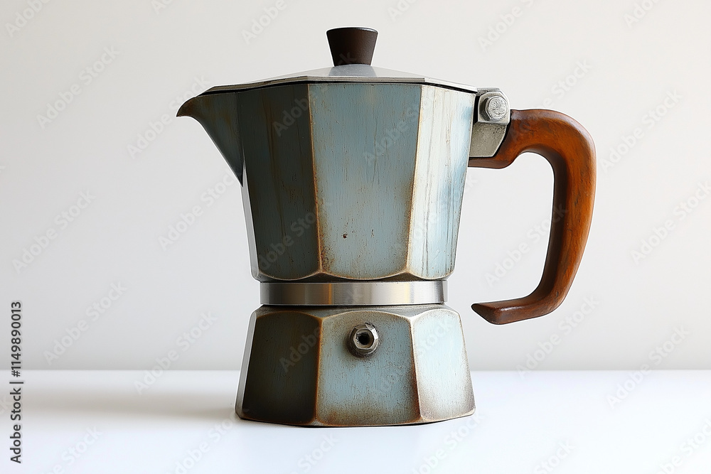 Cafetière Italienne Classique en Aluminium Poli avec Design Iconique et Épuré Cafetière Italienne Classique en Aluminium Poli avec Design Iconique et Épuré