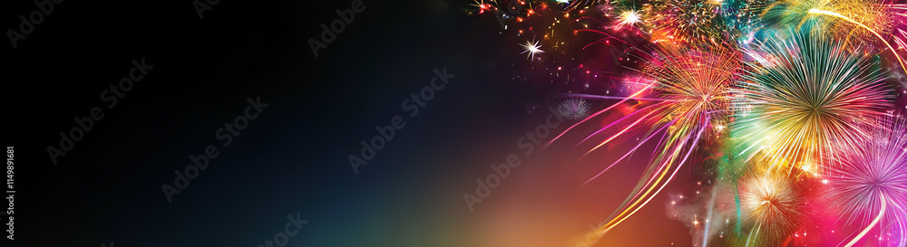 Fototapeta premium festive atmosphere for New Year's celebrations or other special events background