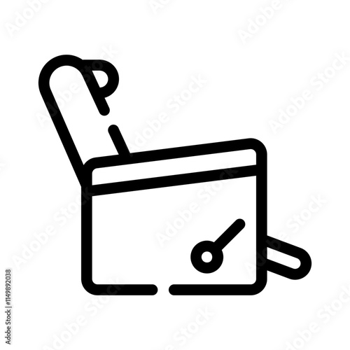 recliner line icon