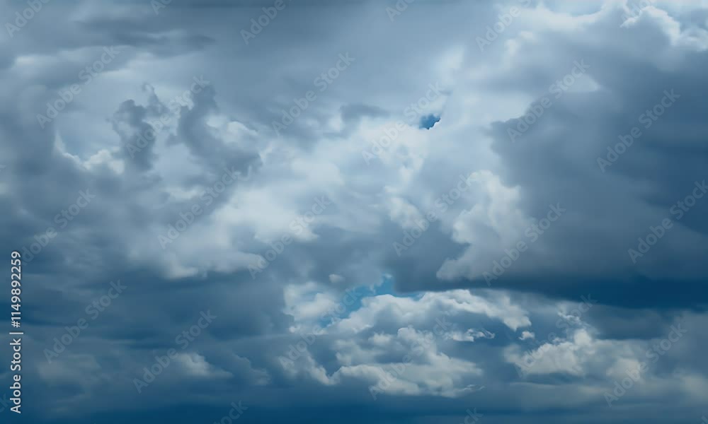 Dramatic Cloudscape: A Stunning View of Cumulus Clouds Dramatic Cloudscape: A Stunning View of Cumulus Clouds
