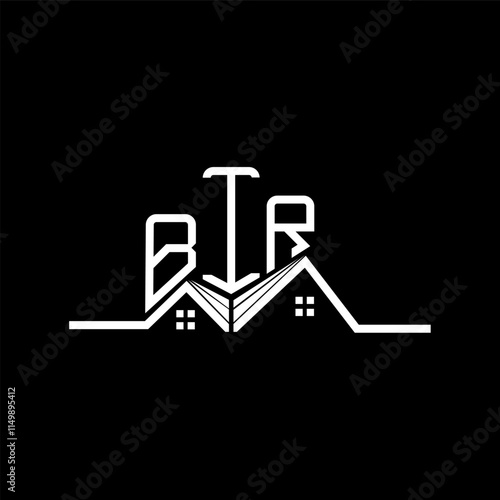 BIR Real State logo design, BIR simple and modern logo. BIR luxurious alphabet design