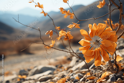 concept of wind acting as a skilled artist, slowly transforming landscape in harmony with passage of time and elements of nature photo