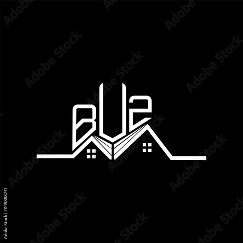 BUZ Real State logo design, BUZ simple and modern logo. BUZ luxurious alphabet design