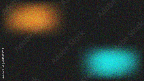 Abstract Gradient Blur with Smooth Transition from Dark to Light Maganda and Black Tones. Blue background with a grainy texture fading to white and Dark. banner, cover, poster, flyer. photo