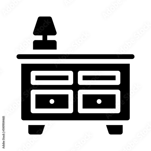 bedside glyph icon
