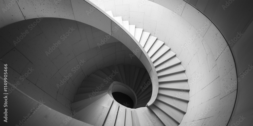 Fototapeta premium A minimalist staircase background