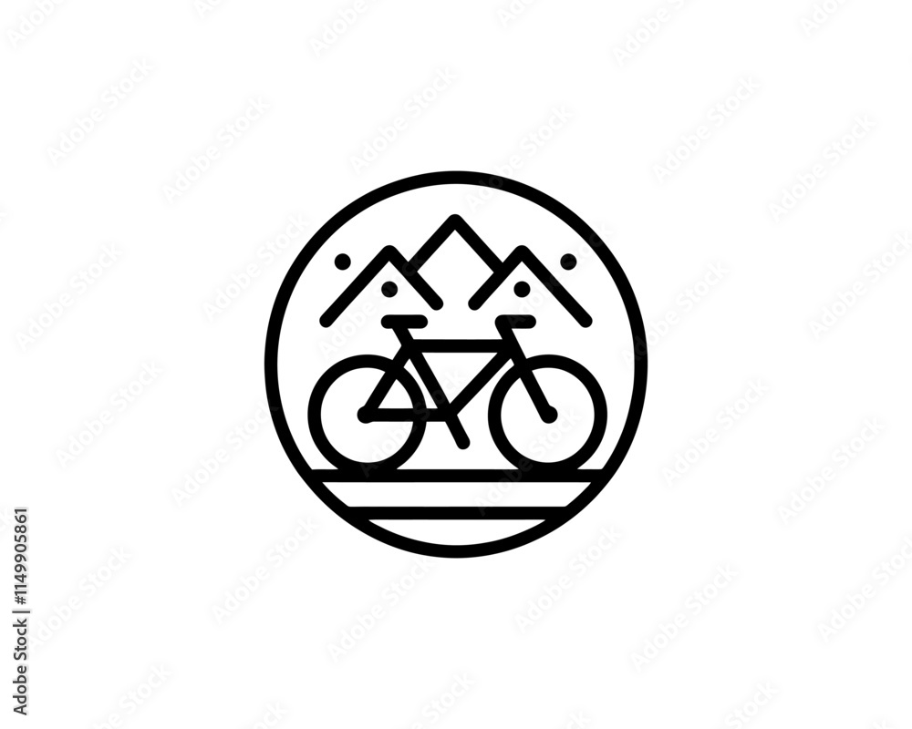 bicycle icon vector logo illustration bicycle icon vector logo illustration
