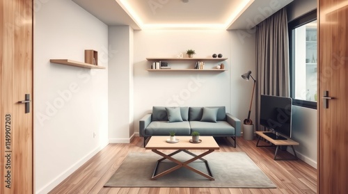 Wallpaper Mural Modern Minimalist Apartment Living Room Design Torontodigital.ca