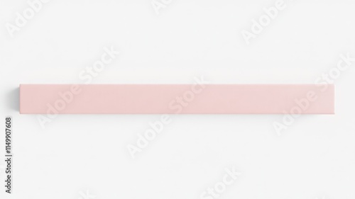 Free Download A pale pink rectangular block rests on a white background.  Perfect for minimalist design presentations. - GFXLoad