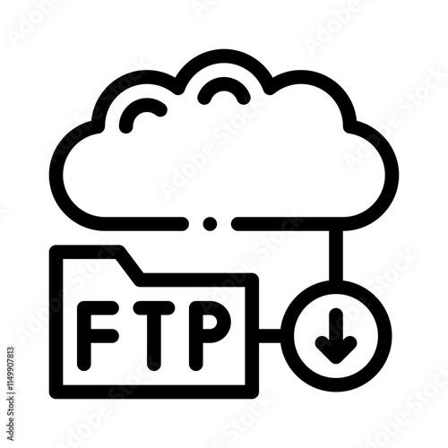 Cloud line icon