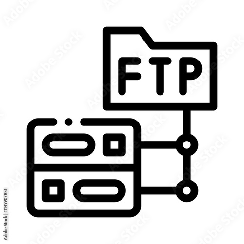 Connection line icon