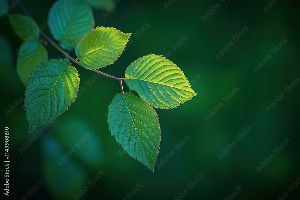 Left frame shows green leaves gently lit, with minimal background Left frame shows green leaves gently lit, with minimal background