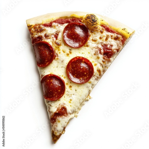 Surreal pepperoni pizza a minimalist food photography approach photo