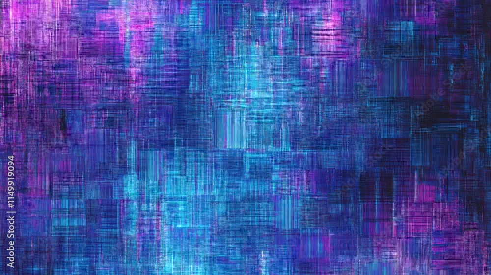 Abstract Blue Purple Grid Pattern Digital Artwork Abstract Blue Purple Grid Pattern Digital Artwork