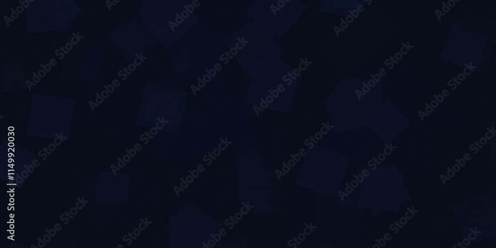 Fototapeta premium Abstract Dark Blue Geometric Pattern Background with Scattered Shapes