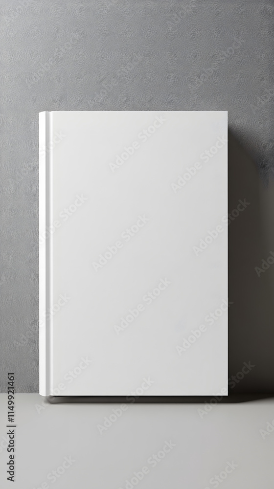 mockup for the presentation of the Book. White realistic blank of A4 and A5 catalog on a gray background mockup for the presentation of the Book. White realistic blank of A4 and A5 catalog on a gray background