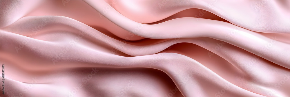 Obraz premium Pink Silk Drape 3D Illustration