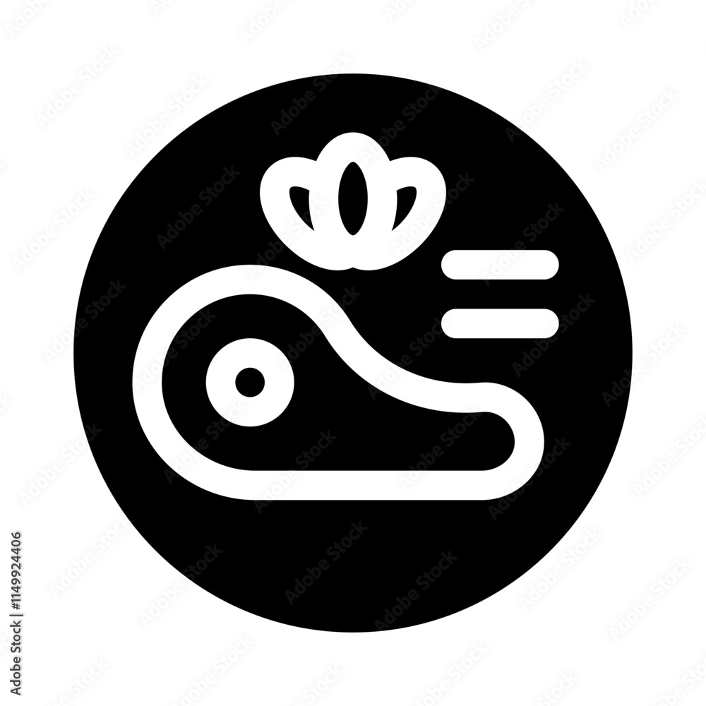 Obraz premium Steak glyph icon