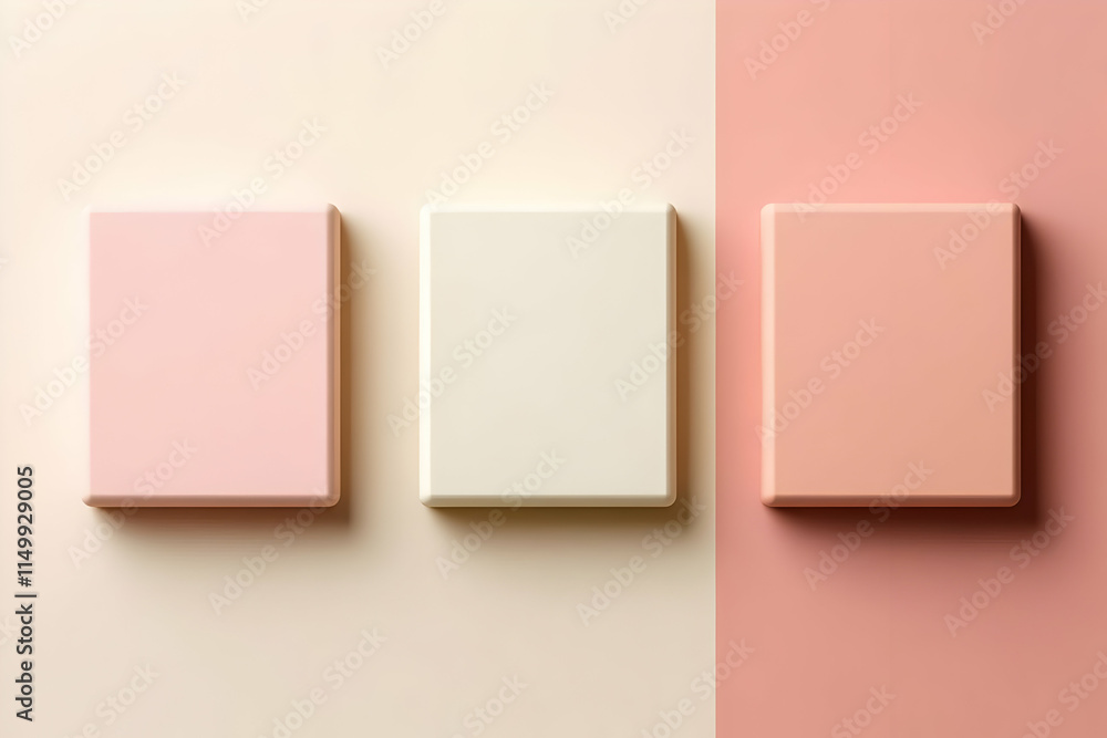 Pastel 3D Cubes Background Illustration Pastel 3D Cubes Background Illustration