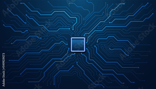 Circuit board. Technology background. Central Computer Processors CPU concept. Motherboard digital chip.