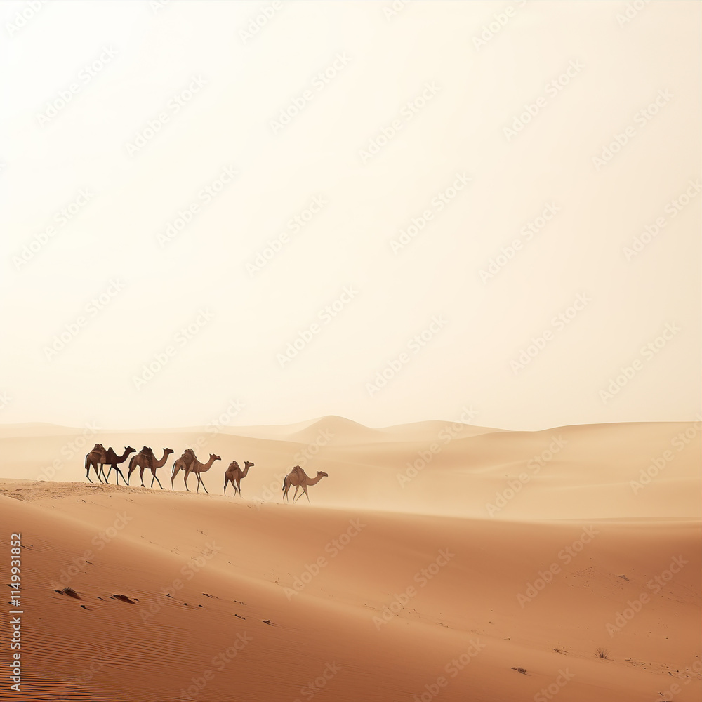 camel in the desert