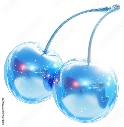 PNG Blue cherries shape cherry surface bright. photo