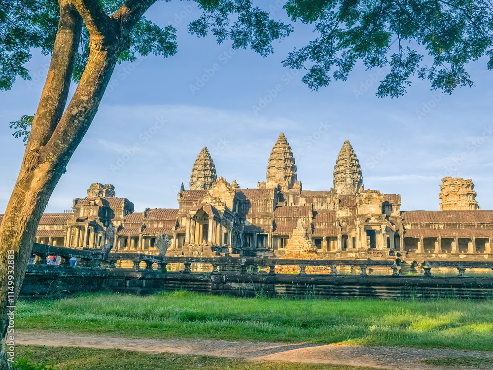 Naklejka premium Angkor Wat temple in Angkor, Cambodia