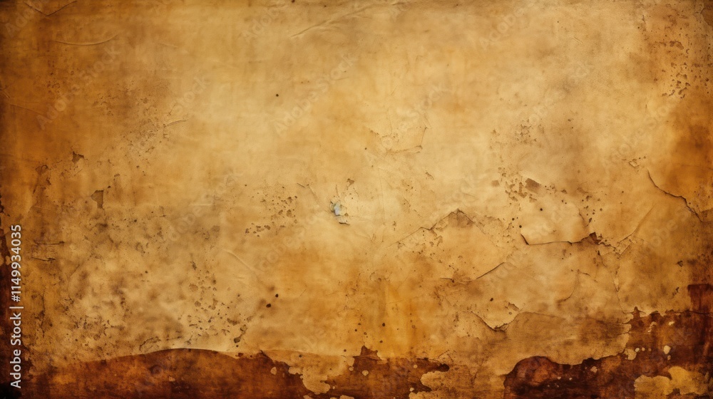 Obraz premium Aged Brown Paper Texture With Stains and Tears