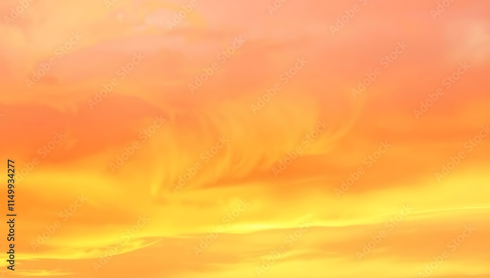 Abstract Orange and Yellow Sky Hues Abstract Orange and Yellow Sky Hues