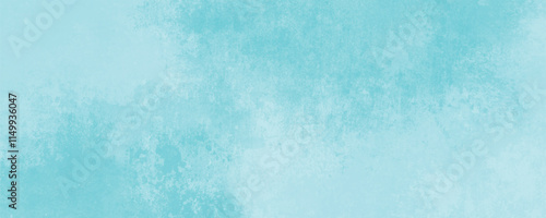 Serene Aqua and Sky Blue Watercolor Wash Texture with Gentle Fades and Smooth Gradient Transitions
