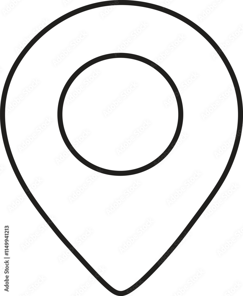 Address Line Icon. Address icon in line style set isolated on white background. Vector Editable Stroke with transparent background. Address Line Icon. Address icon in line style set isolated on white background. Vector Editable Stroke with transparent background.