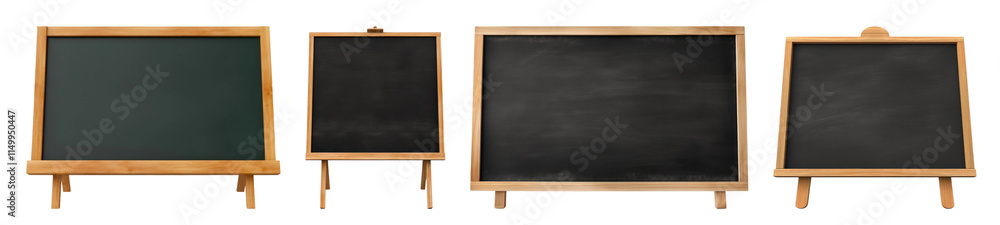 PNG Blackboard stationery, element set on transparent background PNG Blackboard stationery, element set on transparent background
