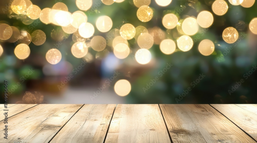 white The empty wooden table top with blur background of Christmas white The empty wooden table top with blur background of Christmas