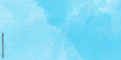 Blue watercolor background,Hand painted abstract soft sky blue watercolor sky and clouds,Classic hand painted Blue watercolor background for design,blue tone for wallpaper, graphics design.