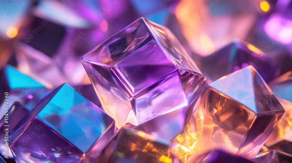 Iridescent Crystals, Gemstones, Abstract Background - Abstract back. Iridescent Crystals, Gemstones, Abstract Background - Abstract back.