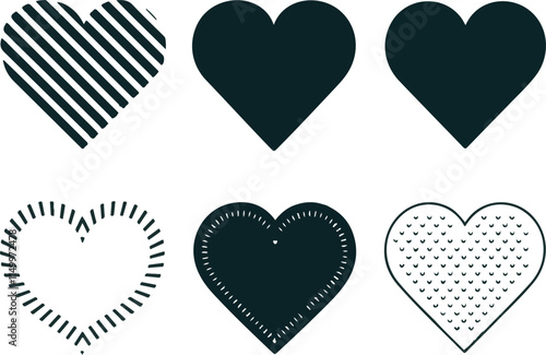 love icon vector, Heart Icons