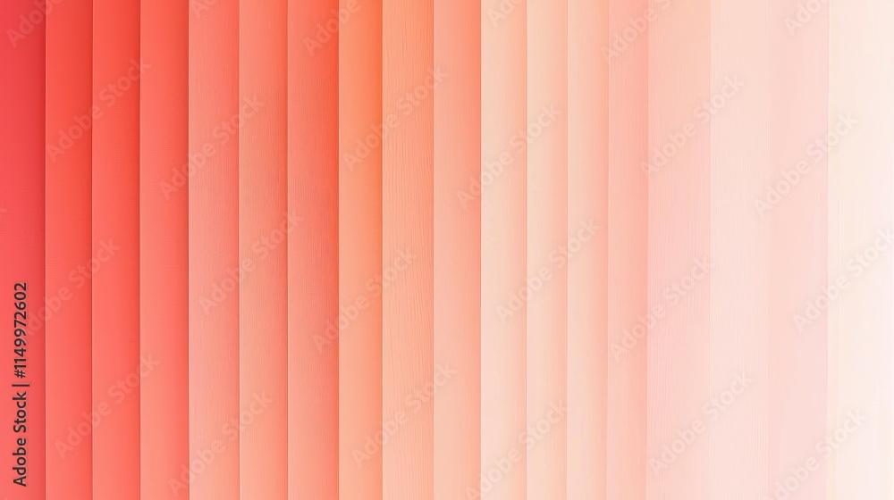 Obraz premium A gradient of soft coral and peach hues, creating a soothing and elegant backdrop with vertical lines.