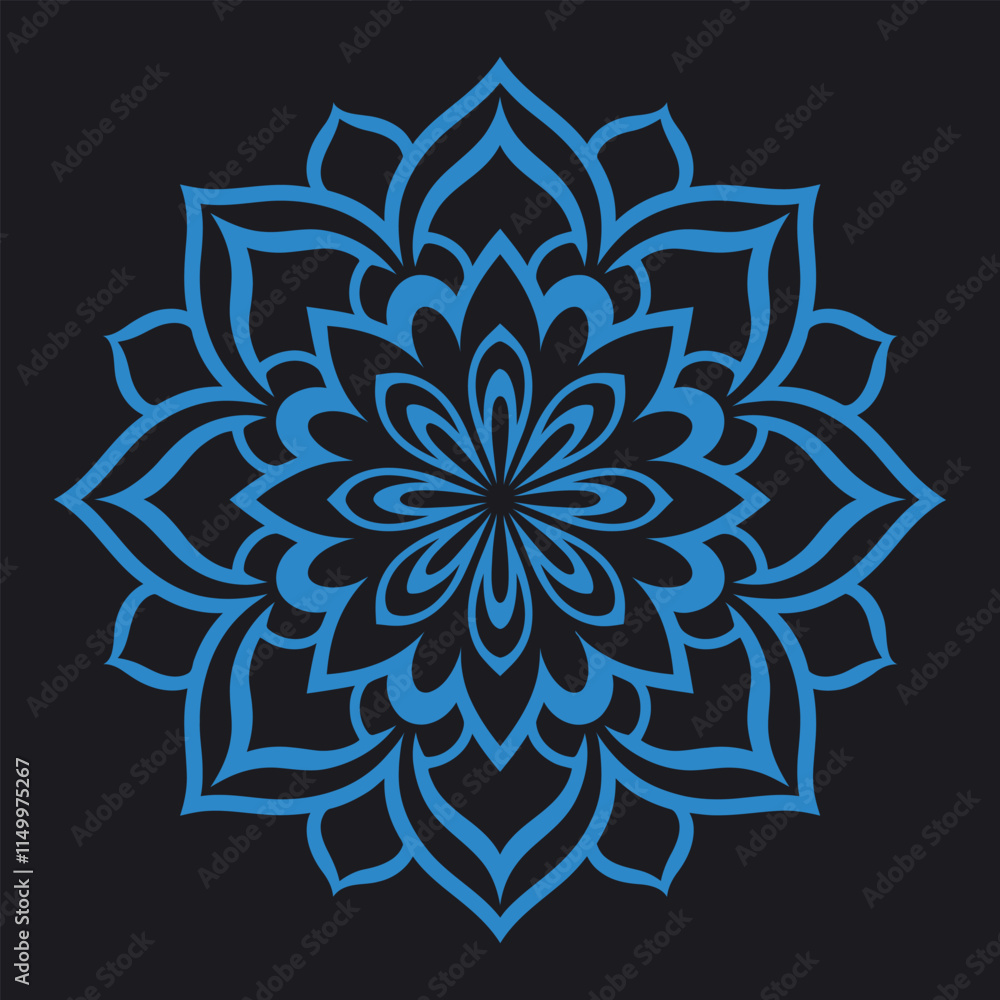 A csimple mandala design vector illustration A csimple mandala design vector illustration