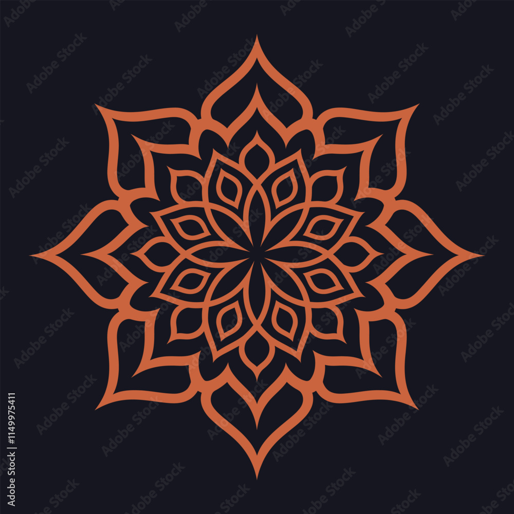 A csimple mandala design vector illustration A csimple mandala design vector illustration