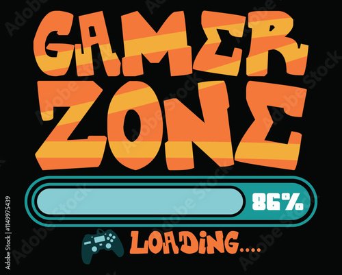 gamer zones VECTOR Template for t-shirt design