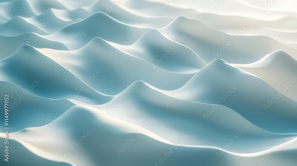 Fototapeta premium a white, seamless wave pattern stretching endlessly across the frame.