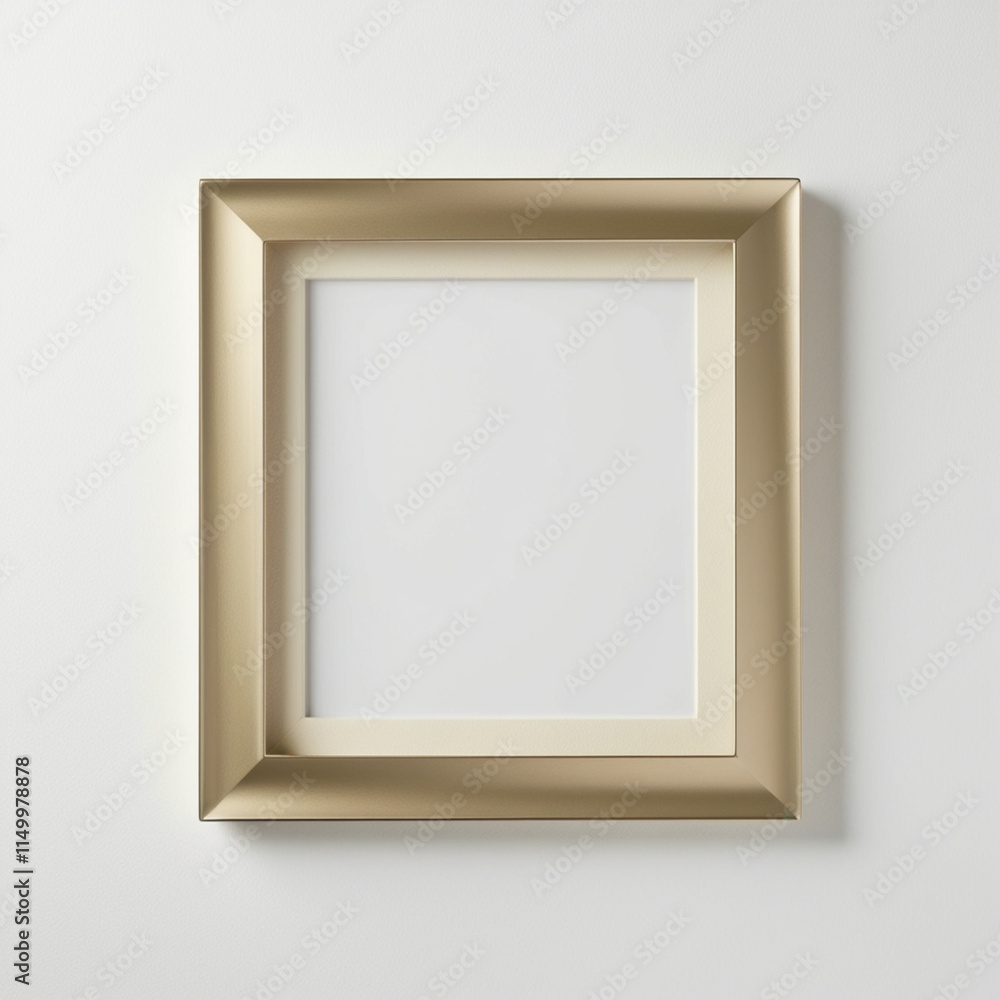 Square gold frame with a minimalist design, ideal for modern decor and displaying art or photos. Isolated on transparent background, Square gold frame with a minimalist design, ideal for modern decor and displaying art or photos. Isolated on transparent background,
