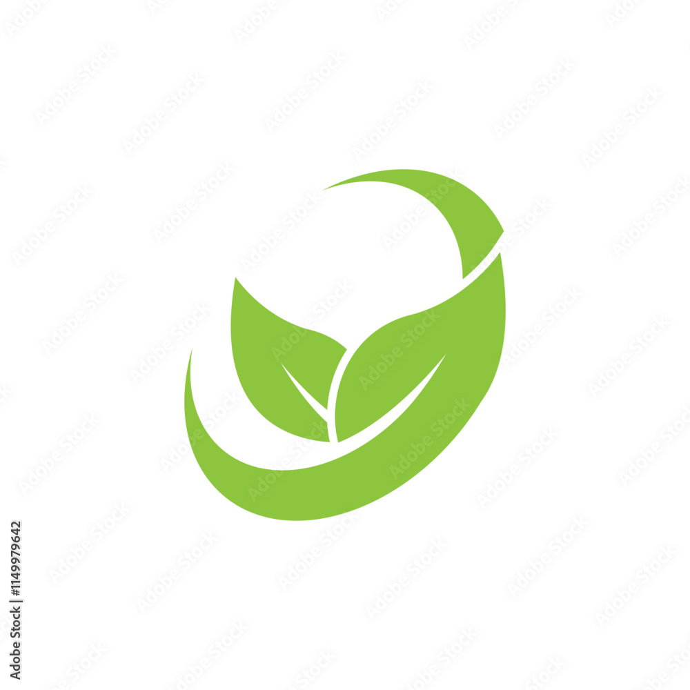 Green leaf logo ecology nature element vector icon Green leaf logo ecology nature element vector icon