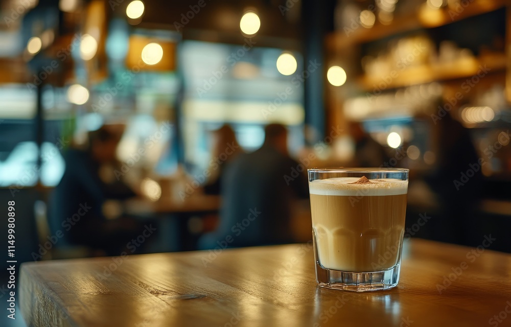 Coffee drink on wooden table in cafe. Coffee drink on wooden table in cafe.