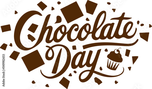  chocolate day typography ART