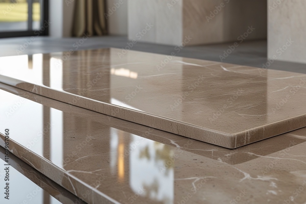 polished ceramic stone with smooth edges, rectangular shape, precise dimensions, and reflective surface, designed for modern architecture or interior decoration, intricate texture polished ceramic stone with smooth edges, rectangular shape, precise dimensions, and reflective surface, designed for modern architecture or interior decoration, intricate texture