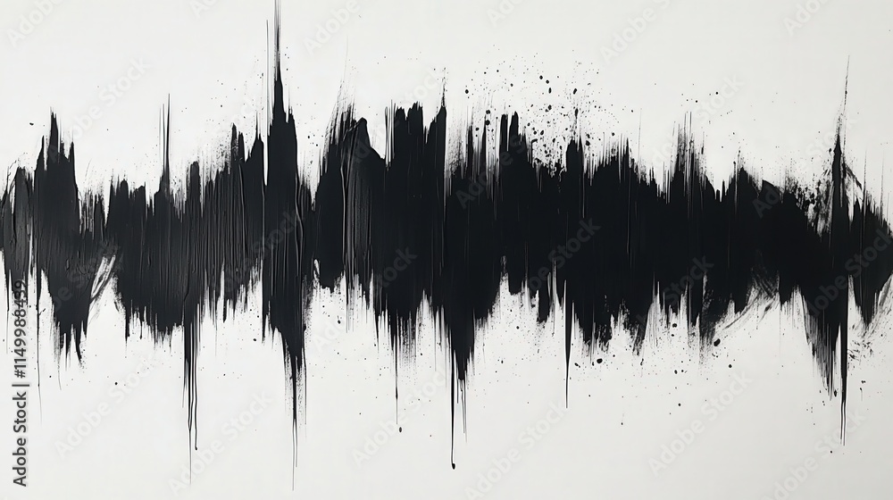 an abstract design created with black marker paint on a white background. an abstract design created with black marker paint on a white background.