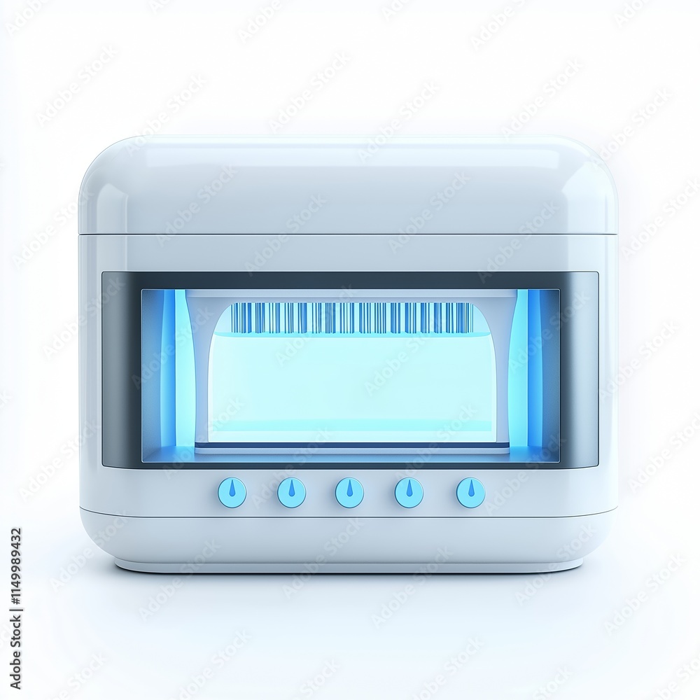 Fototapeta premium UV Toothbrush Sterilizer with Compact Design , isolated on a white background , High quality , No blur