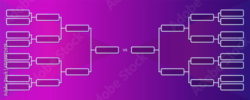Gradient tournament grid. Game tournament championship layout. 