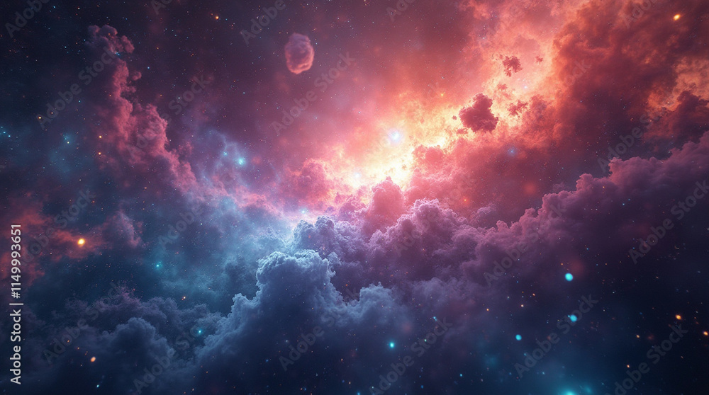 Hyper-Realistic Galaxy: Nebula Gases and Star Clusters in 32k Hyper-Realistic Galaxy: Nebula Gases and Star Clusters in 32k
